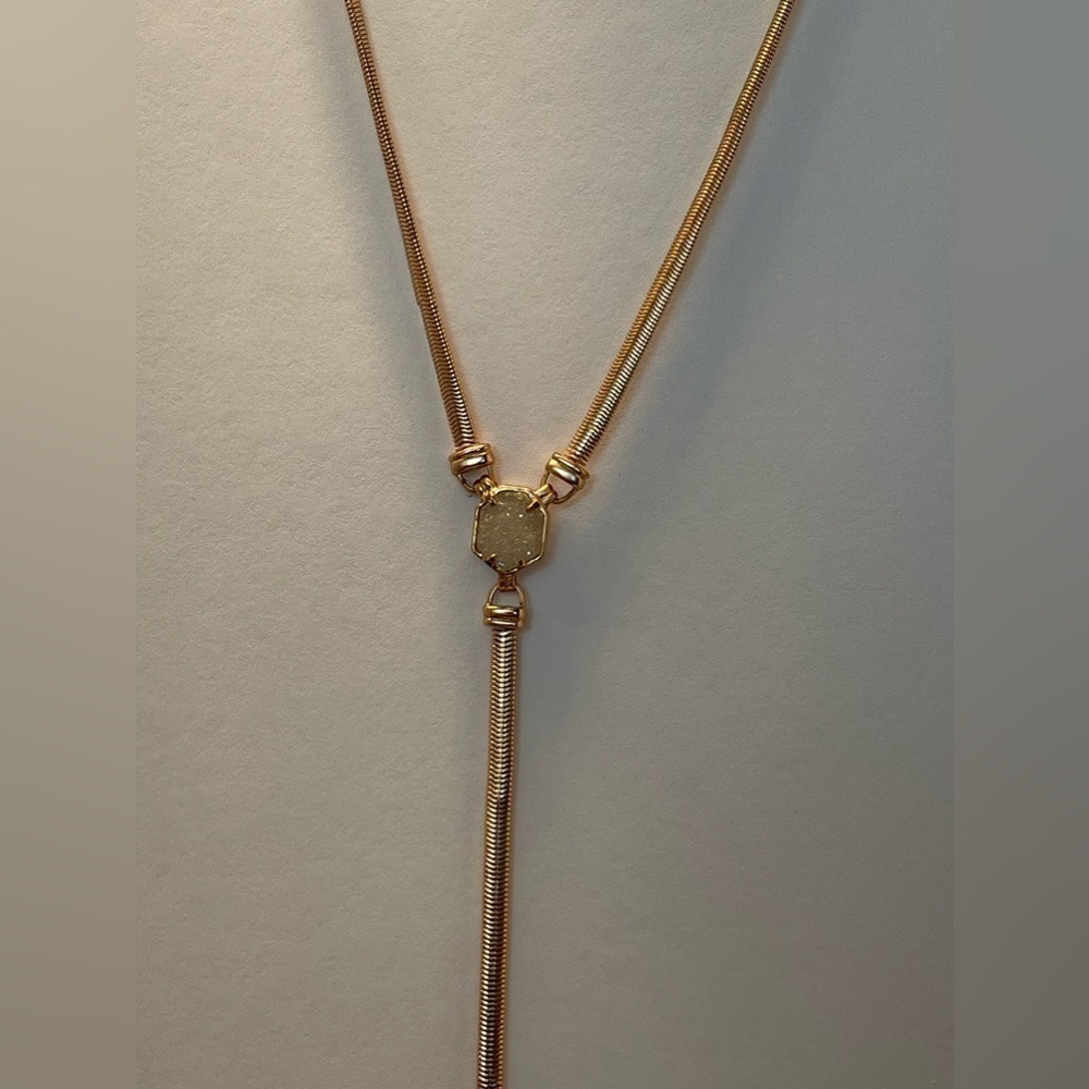 Kendra Scott long necklace gold tone - Picture 6 of 12